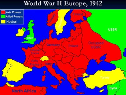 Map Of Europe During Ww2 Allies And Axis - Gambaran